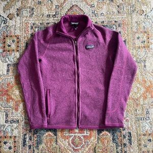 Patagonia Women’s Magenta Full-Zip Teddy Fleece Jacket